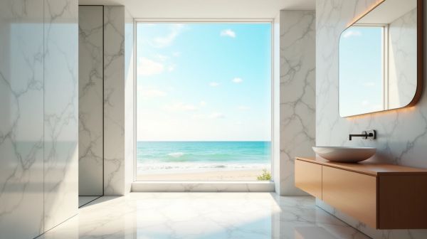 Salle de bain humide en bord de mer - les contraintes que votre carreleur doit connaitre